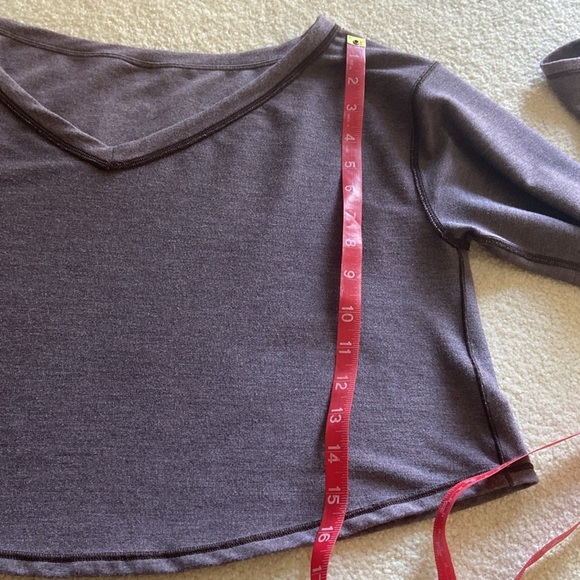 - Lululemon 🍋Show Your Depth Long Sleeve Heathered Antique Bark top size M,… - Picture 8 of 8